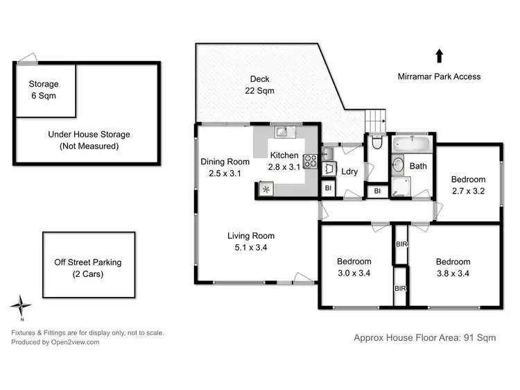 Floorplan of Homely house listing, 16 Mirramar Park, Blackmans Bay TAS 7052