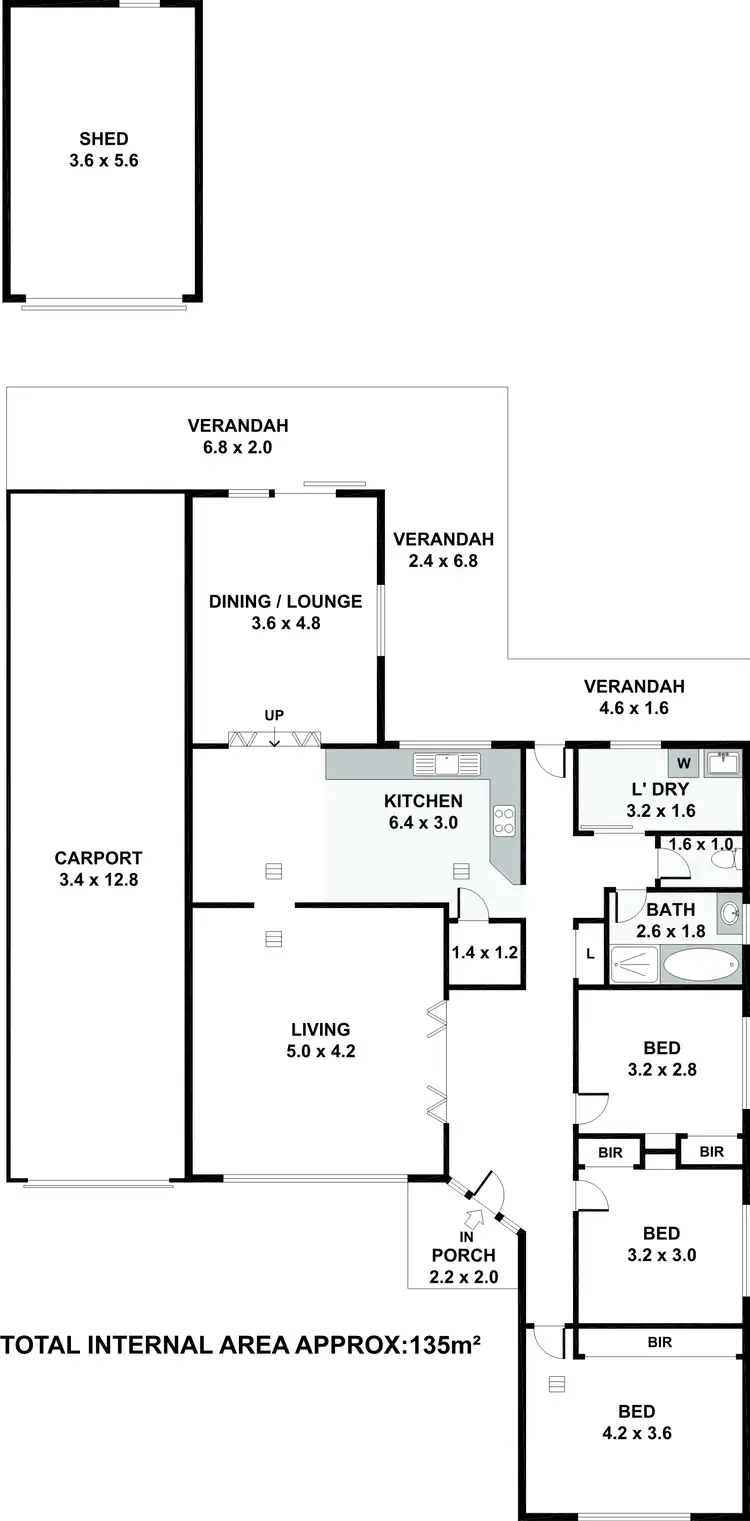 Floorplan of Homely house listing, 56 Wyatt Road, Parafield Gardens SA 5107