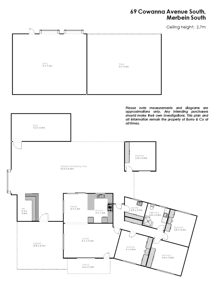 Floorplan of Homely house listing, 69 Cowanna Avenue South, Merbein South VIC 3505