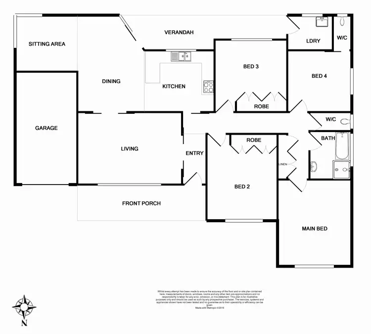 Floorplan of Homely house listing, 9 Bradbury Street, Tenambit NSW 2323