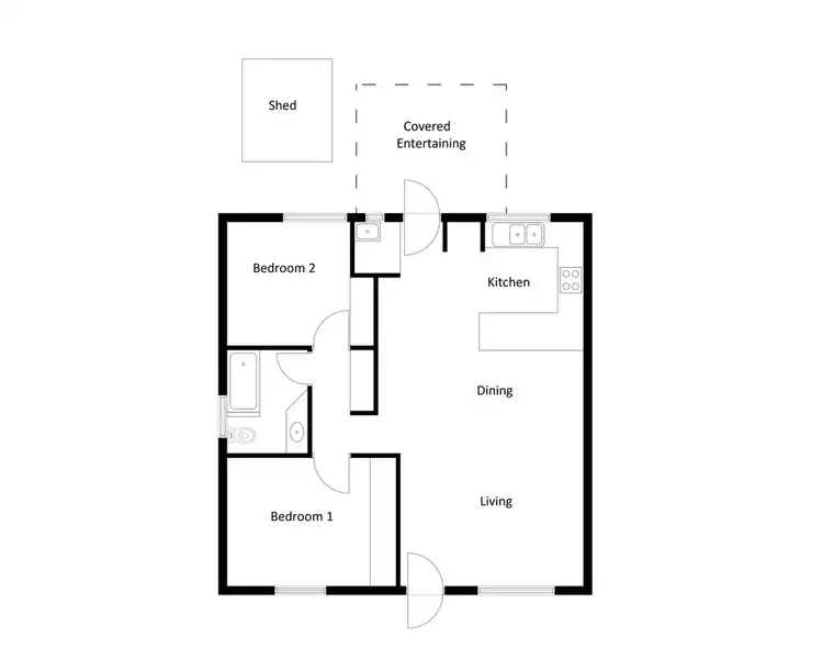 Floorplan of Homely unit listing, 6/4 Cycad Place, Sadadeen NT 870