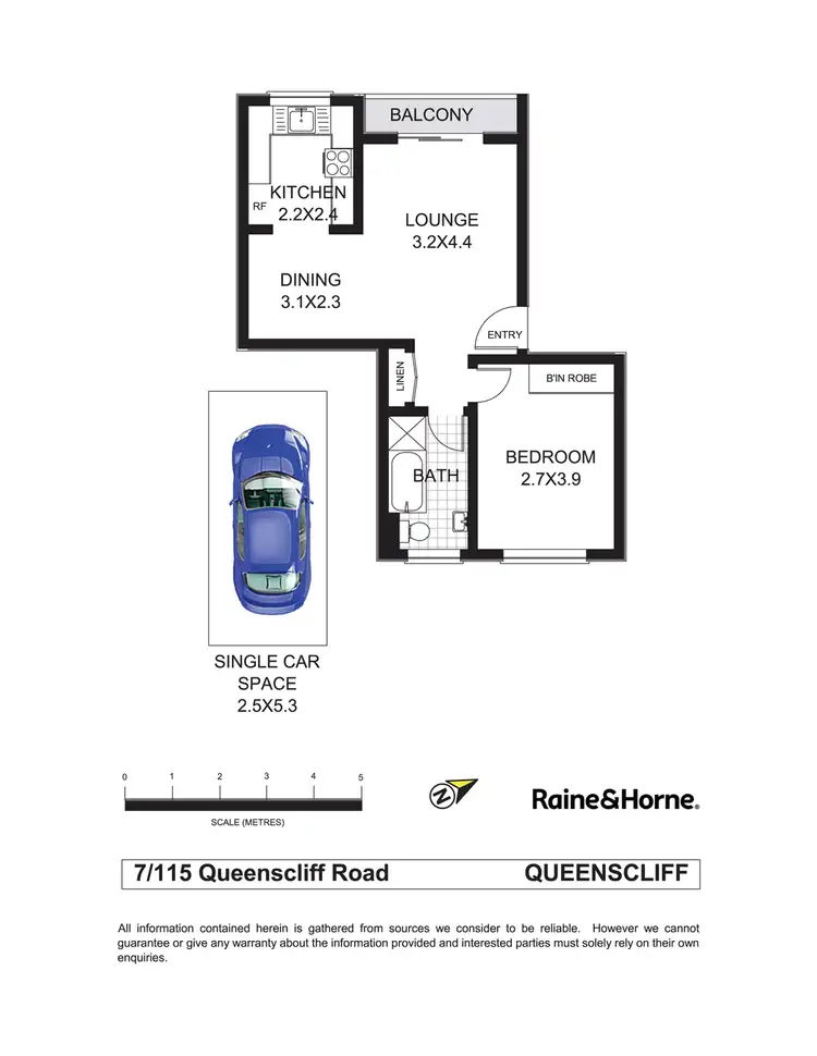 Floorplan of Homely apartment listing, 7/115 Queenscliff Road, Queenscliff NSW 2096