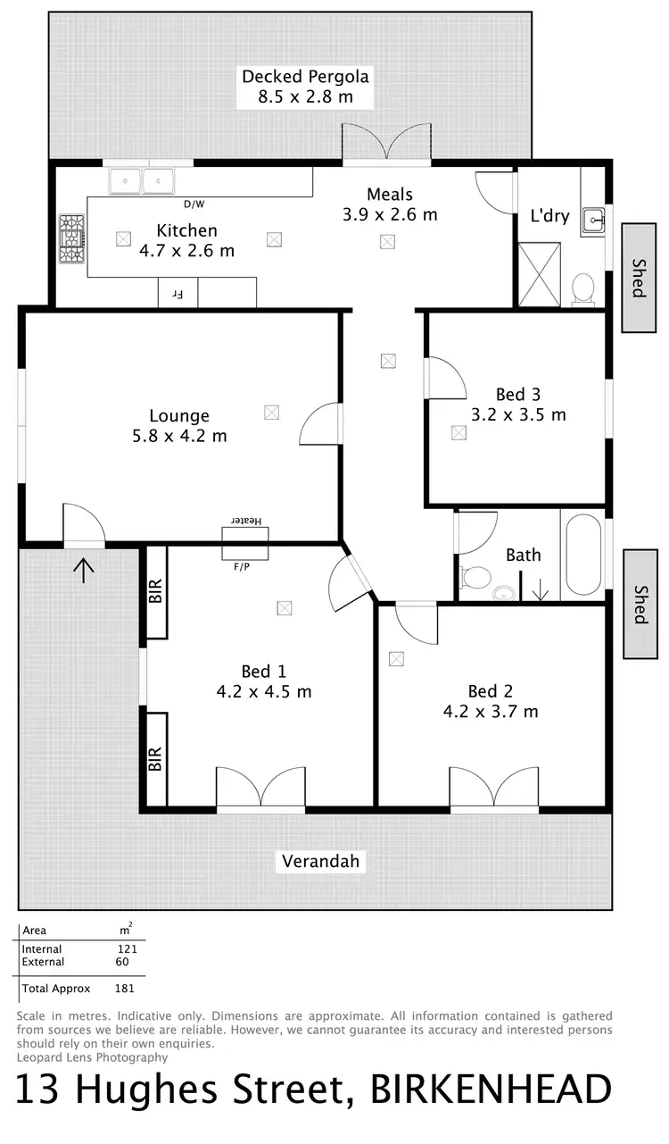 Floorplan of Homely house listing, 13 Hughes Street, Birkenhead SA 5015