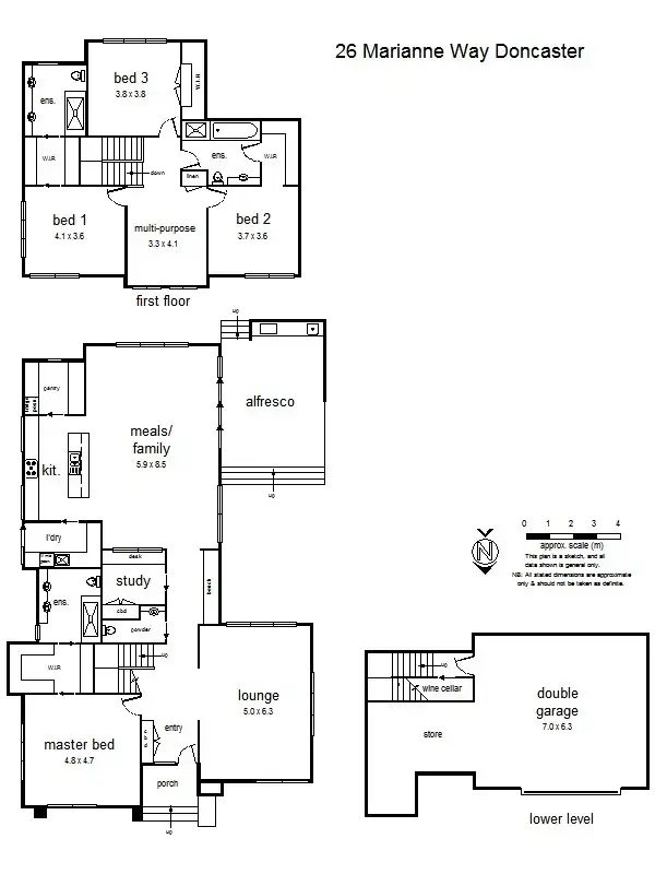 Floorplan of Homely house listing, 26 Marianne Way, Doncaster VIC 3108