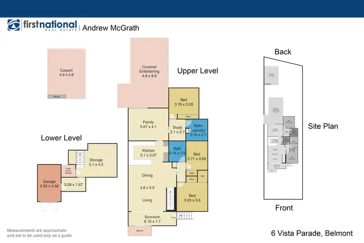 Floorplan of Homely house listing, 6 Vista Parade, Belmont NSW 2280