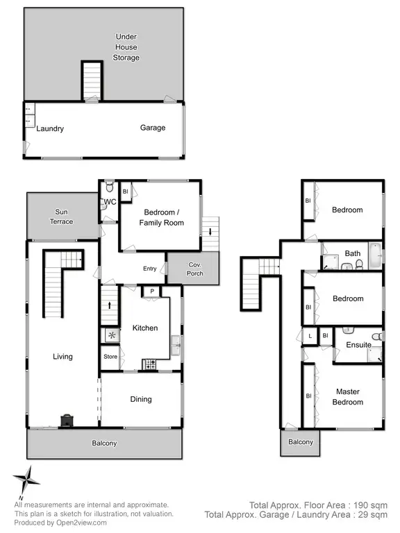Floorplan of Homely house listing, 1 Surf Parade, Blackmans Bay TAS 7052