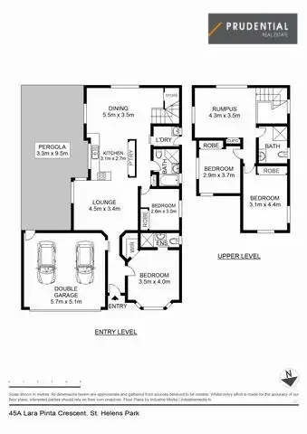 Floorplan of Homely house listing, 45A Larapinta Crescent, St Helens Park NSW 2560