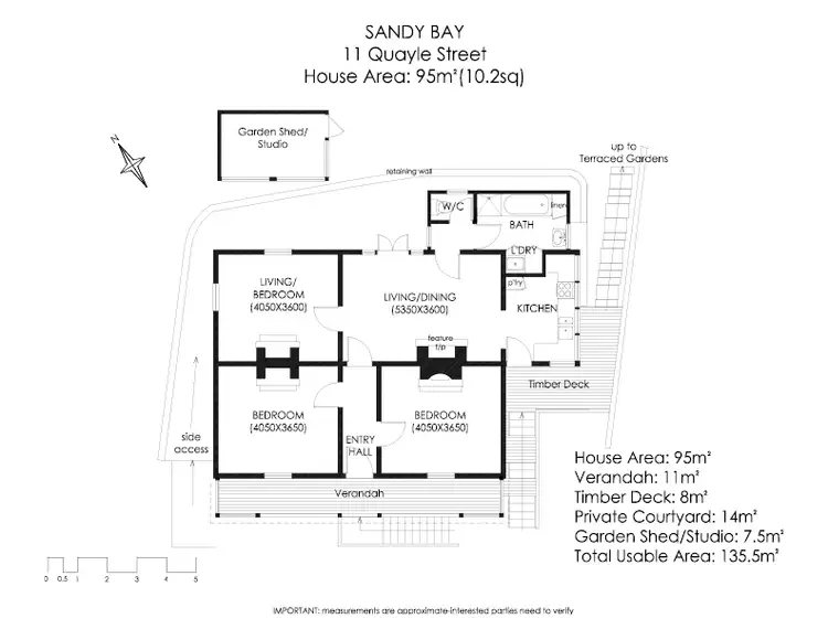 Floorplan of Homely house listing, 11 Quayle Street, Sandy Bay TAS 7005