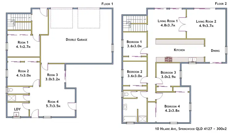 Floorplan of Homely house listing, 10 Hilarie Avenue, Springwood QLD 4127