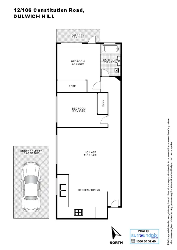 Floorplan of Homely unit listing, 12/106 Constitution Road, Dulwich Hill NSW 2203