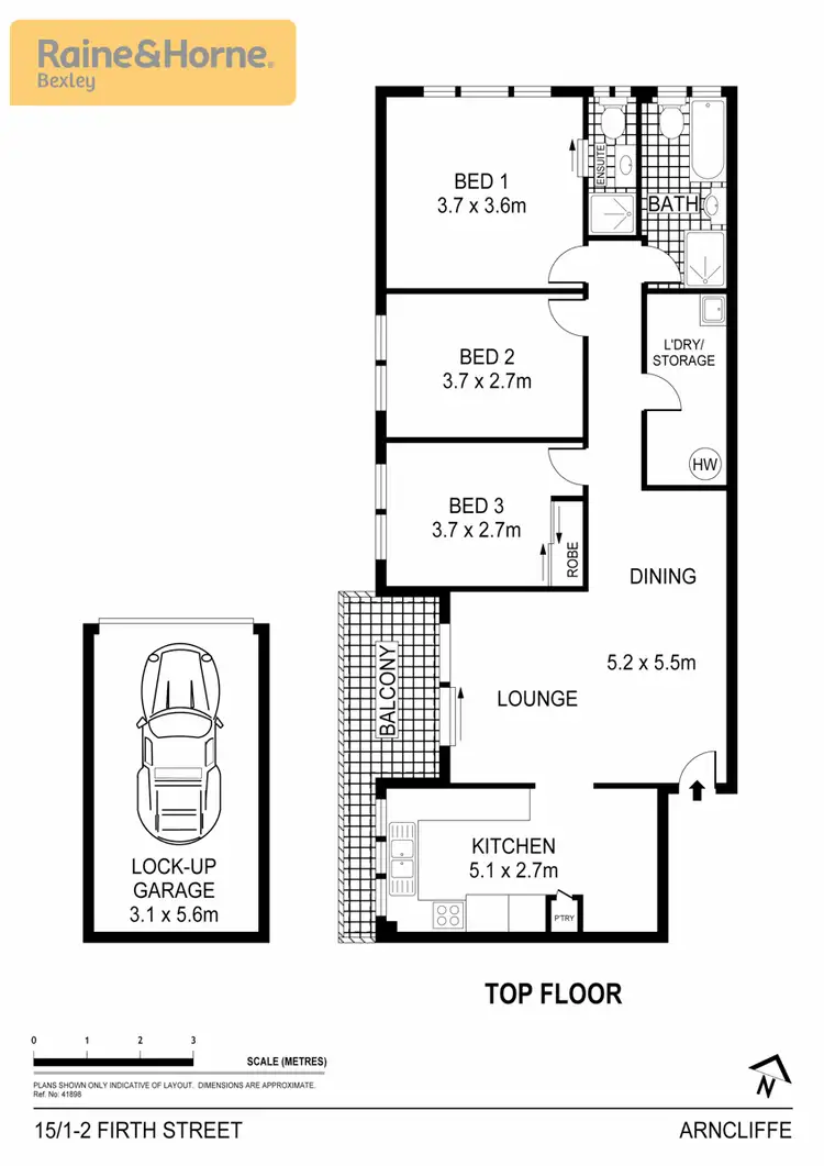 Floorplan of Homely apartment listing, 15/1 Firth Street, Arncliffe NSW 2205