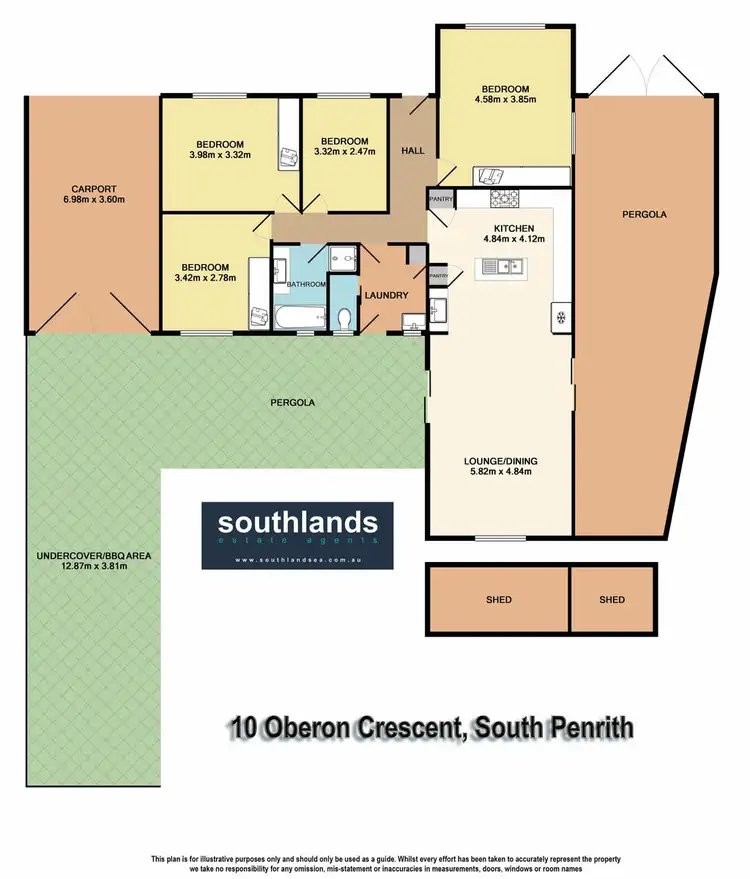 Floorplan of Homely house listing, 10 Oberon Crescent, South Penrith NSW 2750