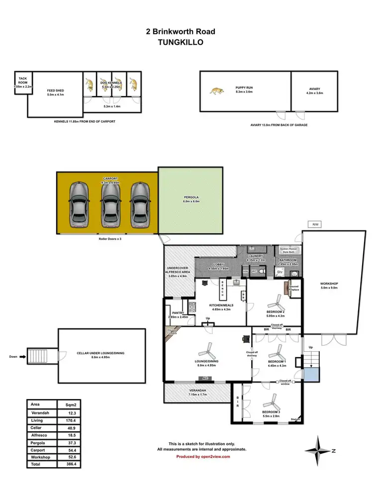 Floorplan of Homely house listing, 2 Brinkworth Rd, Tungkillo SA 5236