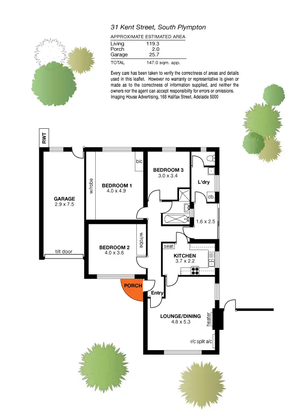 Floorplan of Homely house listing, 31 Kent Street, South Plympton SA 5038