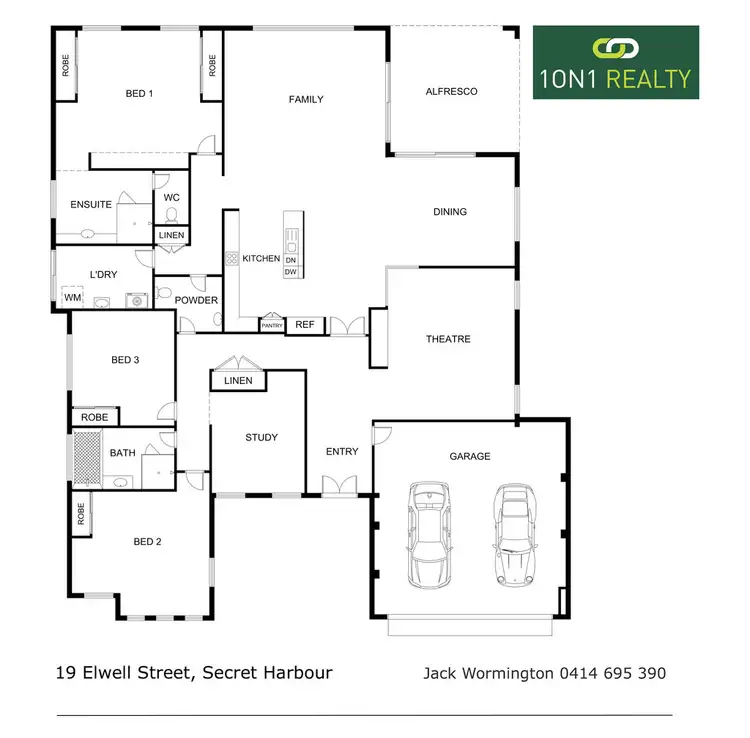 Floorplan of Homely house listing, 19 Elwell Street, Secret Harbour WA 6173