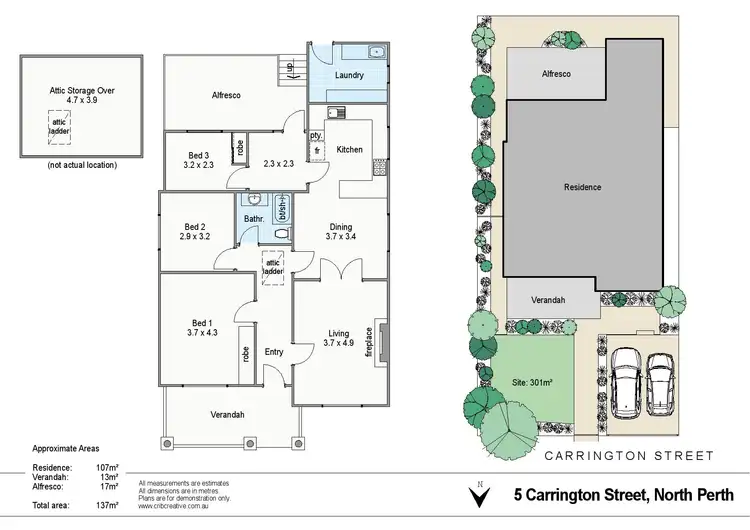 Floorplan of Homely house listing, 5 Carrington Street, North Perth WA 6006