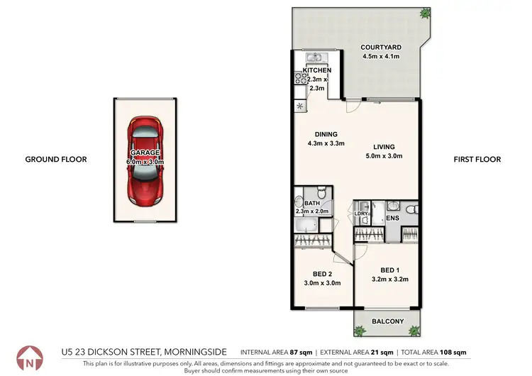 Floorplan of Homely unit listing, 5/23 Dickson Street, Morningside QLD 4170