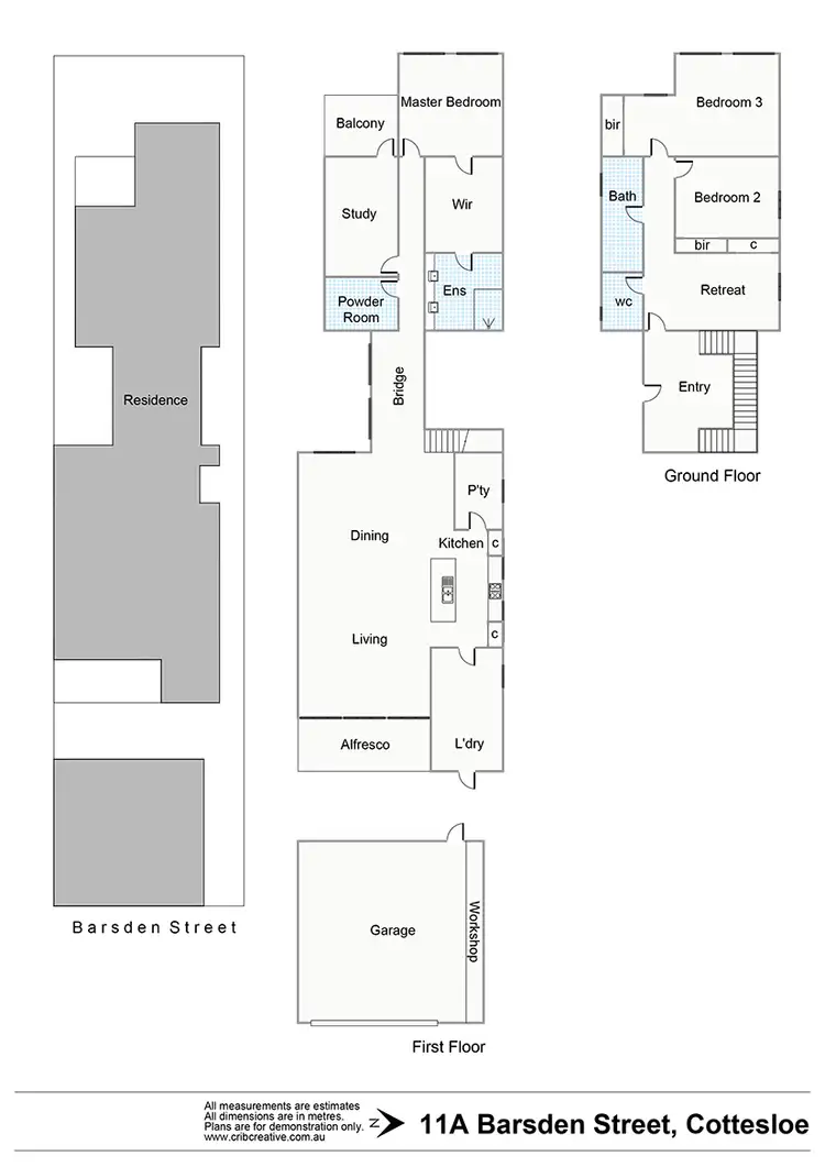 Floorplan of Homely house listing, 11A BARSDEN STREET, Cottesloe WA 6011
