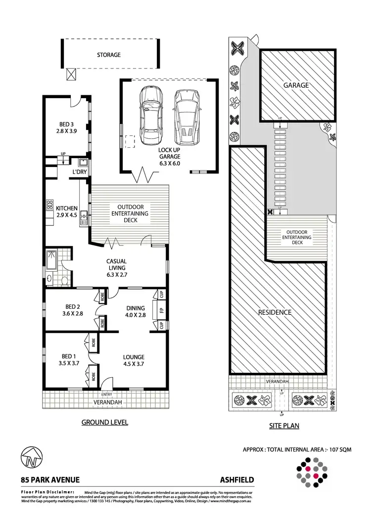 Floorplan of Homely house listing, 85 Park Avenue, Ashfield NSW 2131