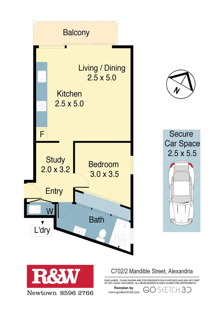 Floorplan of Homely apartment listing, C702/2-6 Mandible Street, Alexandria NSW 2015