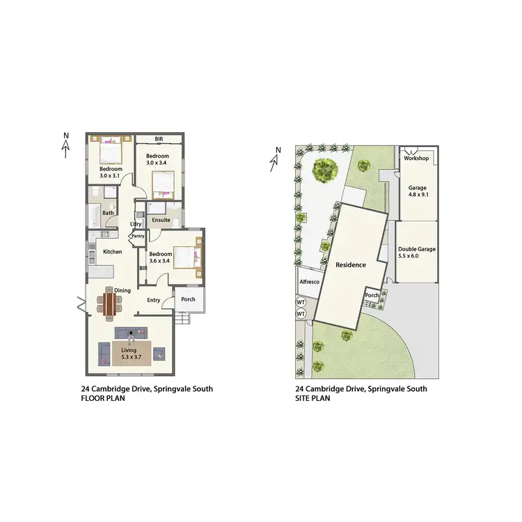 Floorplan of Homely house listing, 24 Cambridge Drive, Springvale South VIC 3172