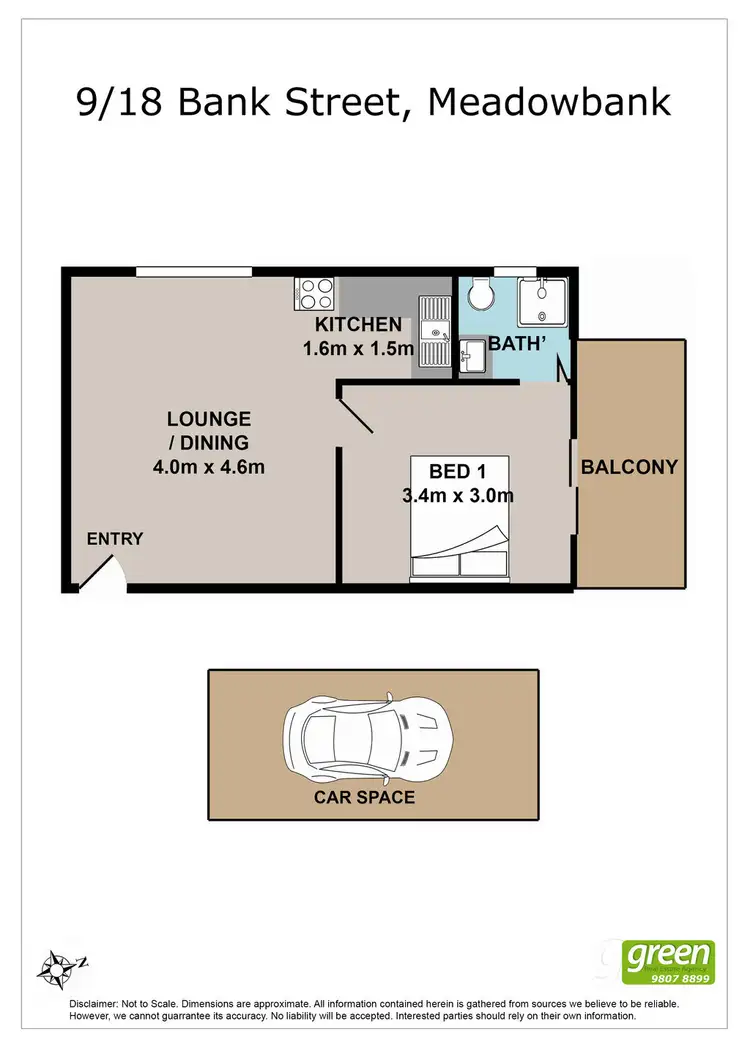 Floorplan of Homely unit listing, 9/18 Bank Street, Meadowbank NSW 2114