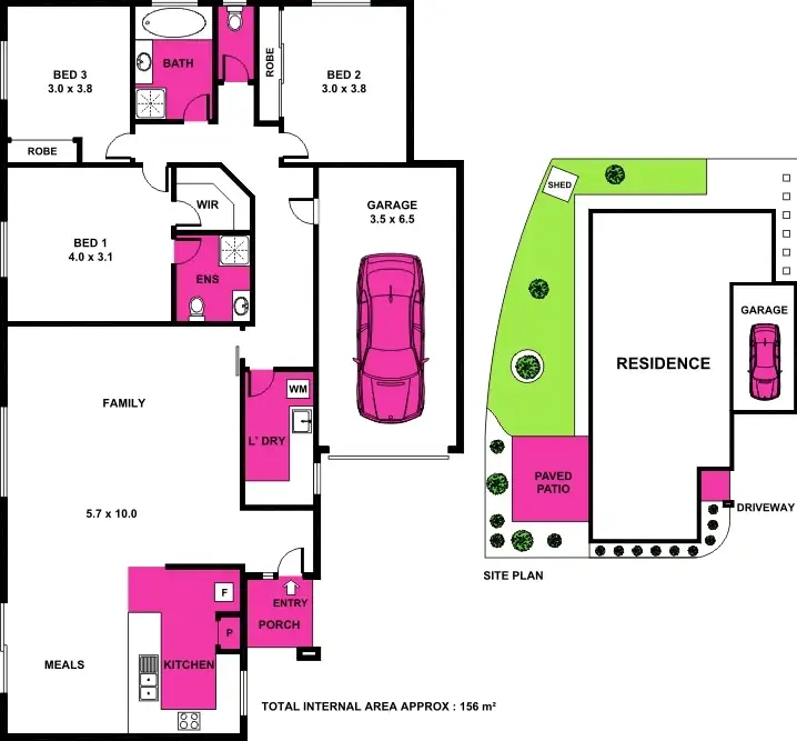 Floorplan of Homely townhouse listing, 4/13-15 Carruthers Court, Thomson VIC 3219