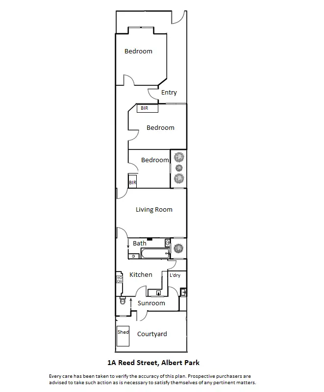 Floorplan of Homely house listing, 1A Reed Street, Albert Park VIC 3206