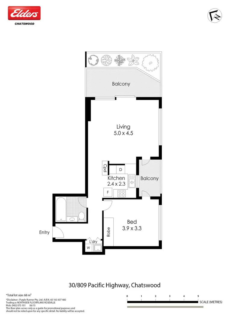 Floorplan of Homely apartment listing, 30/809-811 Pacific Highway, Chatswood NSW 2067