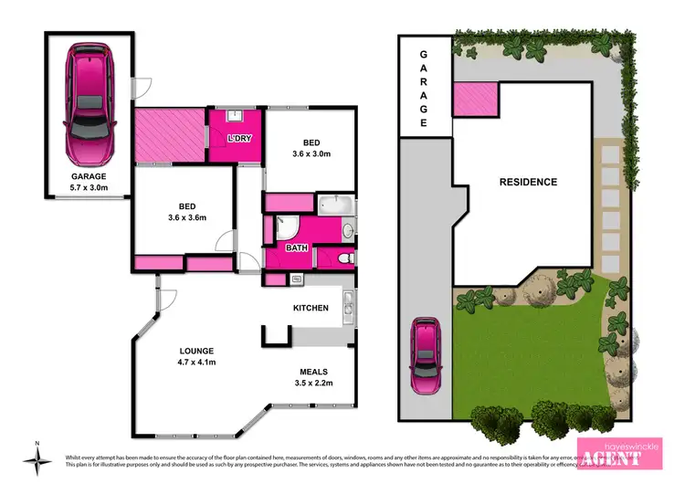 Floorplan of Homely townhouse listing, 1/37 Vanessa Avenue, Highton VIC 3216