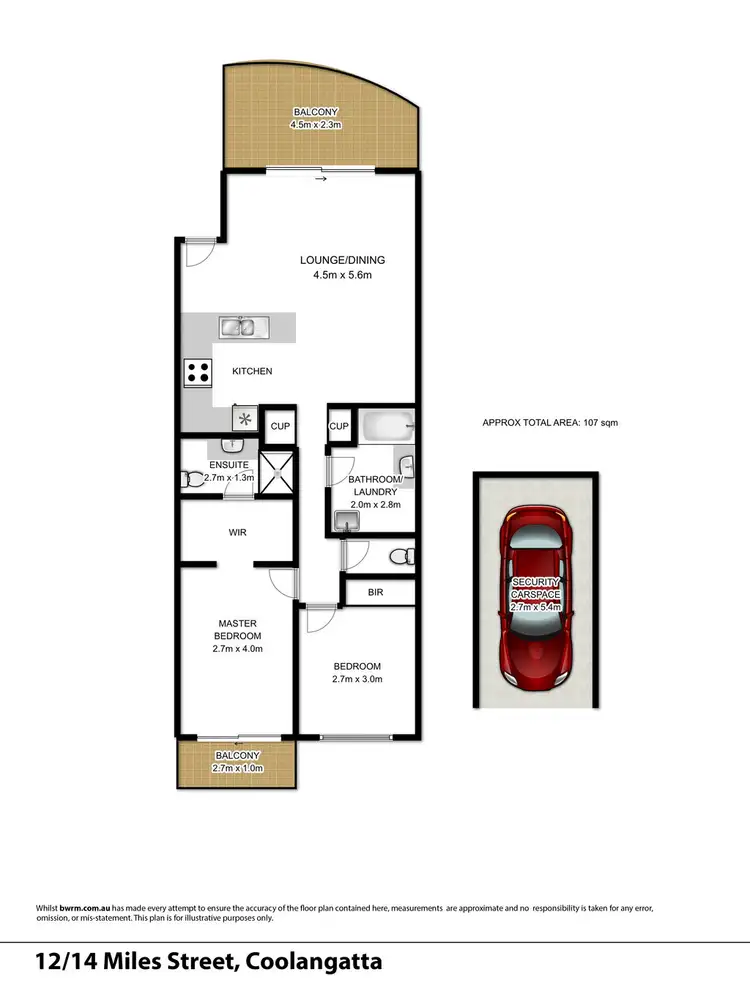 Floorplan of Homely unit listing, 14 Miles Street, Kirra QLD 4225
