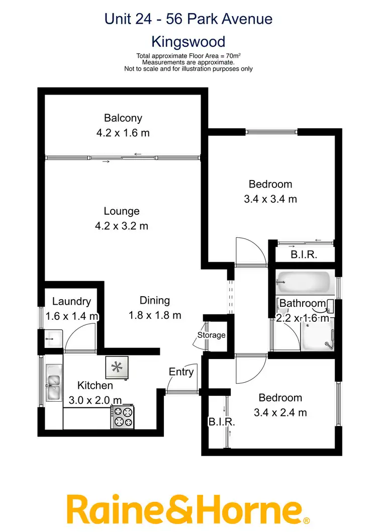 Floorplan of Homely apartment listing, 24/56 Park Avenue, Kingswood NSW 2747