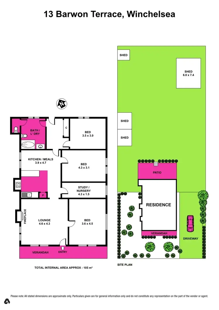 Floorplan of Homely house listing, 13 Barwon Terrace, Winchelsea VIC 3241