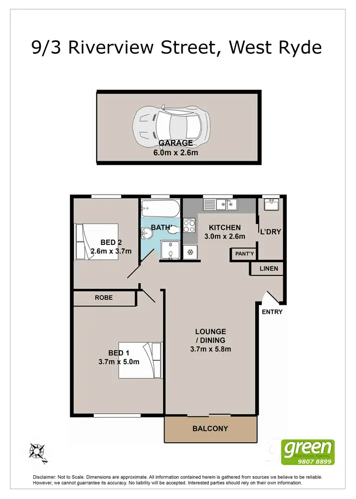 Floorplan of Homely apartment listing, 9/3 Riverview Street, West Ryde NSW 2114