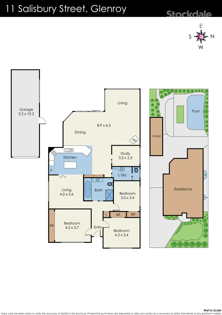 Floorplan of Homely house listing, 11 Salisbury Street, Glenroy VIC 3046