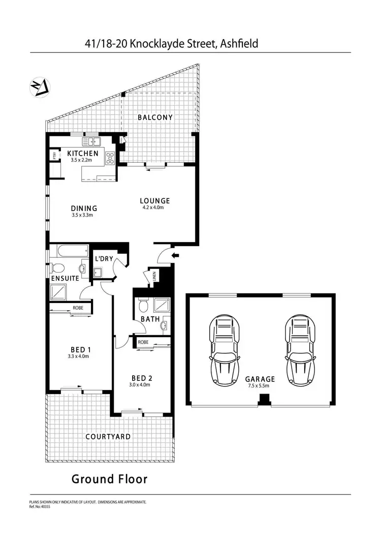 Floorplan of Homely unit listing, 41/18-20 Knocklayde Street, Ashfield NSW 2131