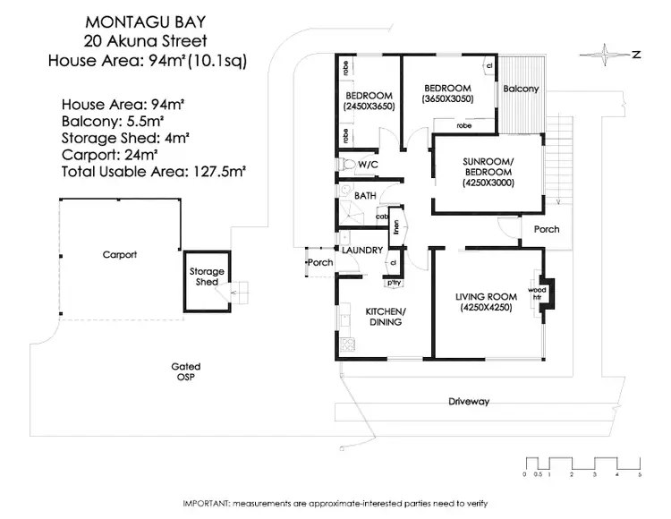 Floorplan of Homely house listing, 20 Akuna Street, Montagu Bay TAS 7018