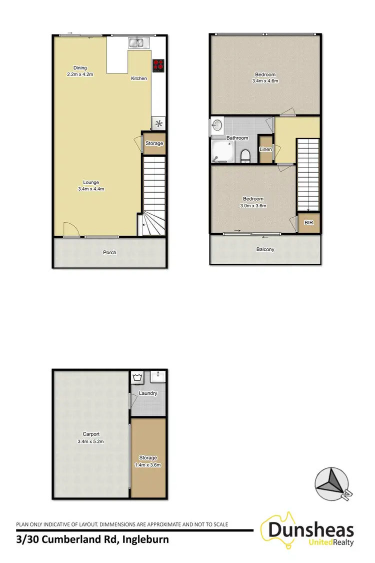 Floorplan of Homely townhouse listing, 3/30 Cumberland Road, Ingleburn NSW 2565