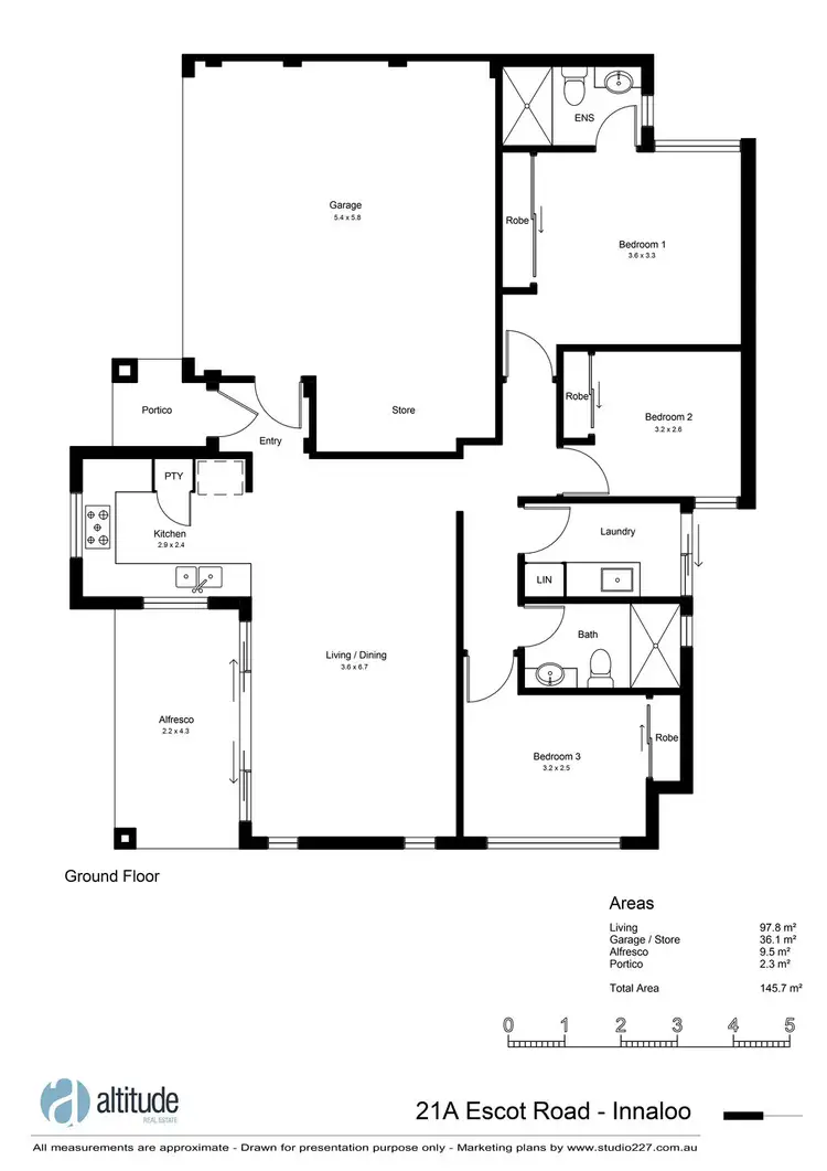 Floorplan of Homely house listing, 21A Escot Road, Innaloo WA 6018