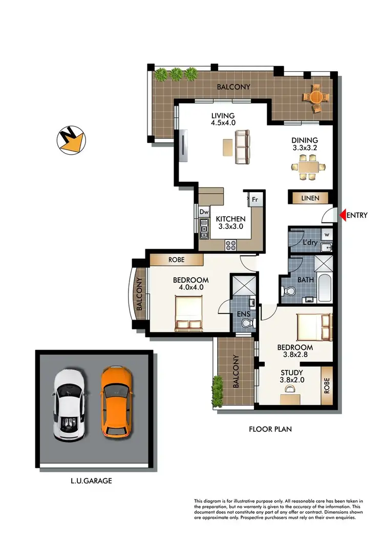 Floorplan of Homely apartment listing, 10/94-98 Ramsgate Avenue, Bondi Beach NSW 2026