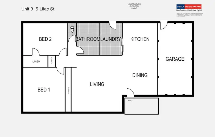 Floorplan of Homely unit listing, 3/5 Lilac Street, Horsham VIC 3400