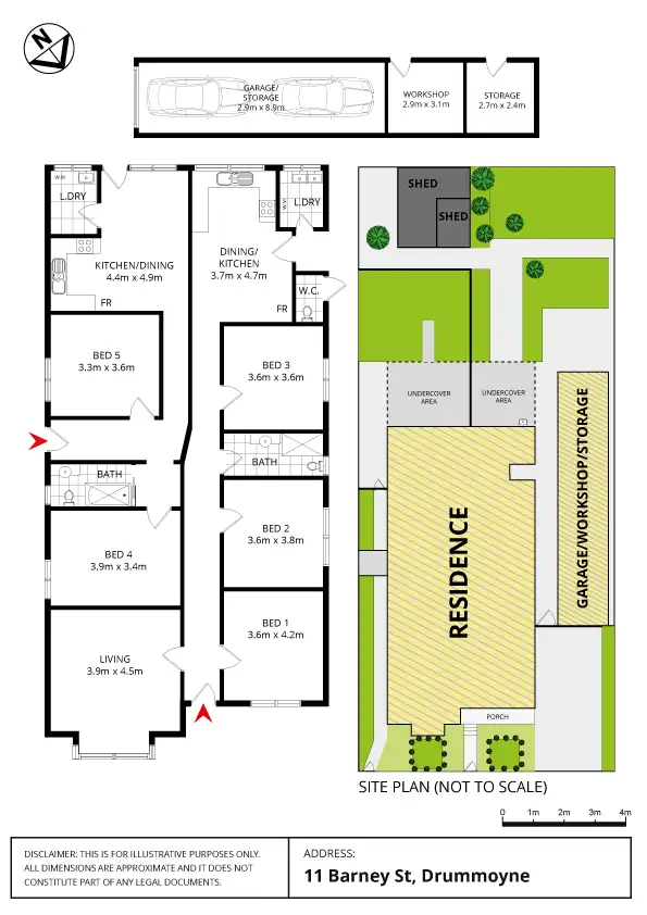 Floorplan of Homely house listing, 11 Barney Street, Drummoyne NSW 2047