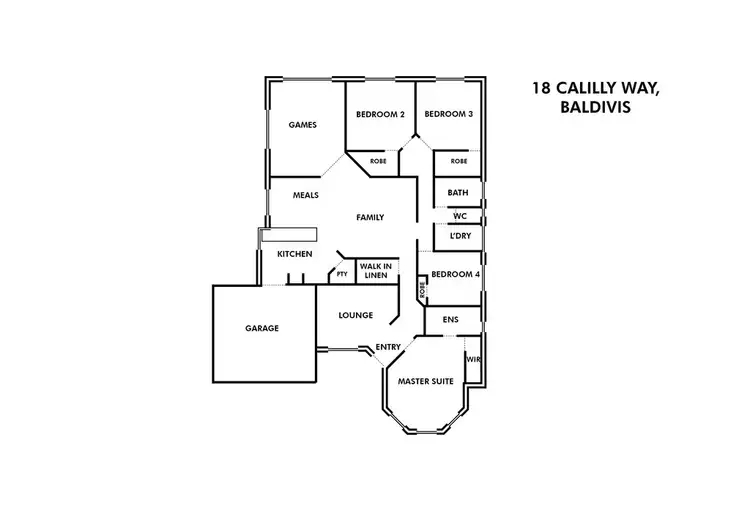 Floorplan of Homely house listing, 18 Calilly Way, Baldivis WA 6171