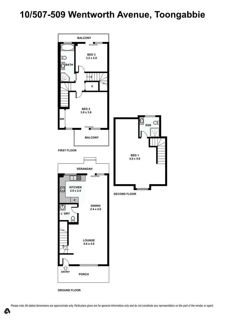 Floorplan of Homely townhouse listing, 10/507-509 Wentworth Avenue, Toongabbie NSW 2146