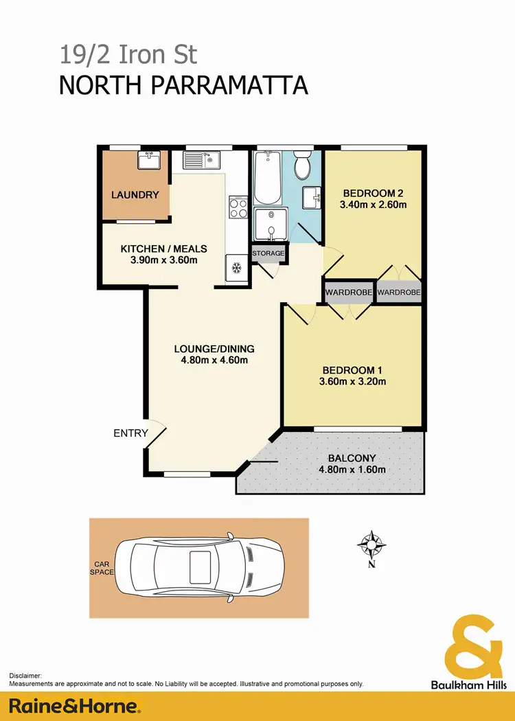 Floorplan of Homely unit listing, 19/2 Iron Street, North Parramatta NSW 2151