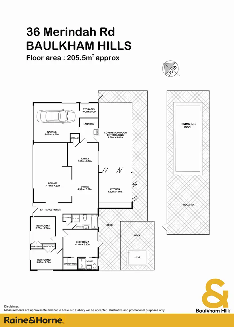 Floorplan of Homely house listing, 36 Merindah Road, Baulkham Hills NSW 2153