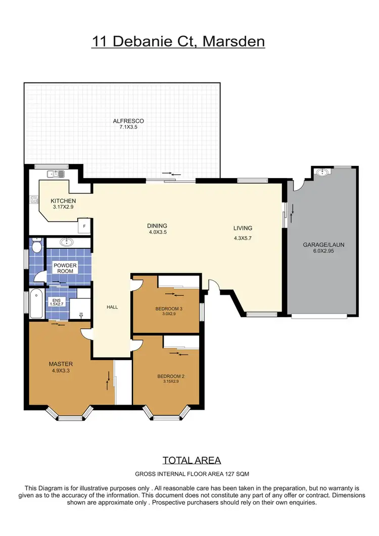 Floorplan of Homely house listing, 11 DEBANIE COURT, Marsden QLD 4132