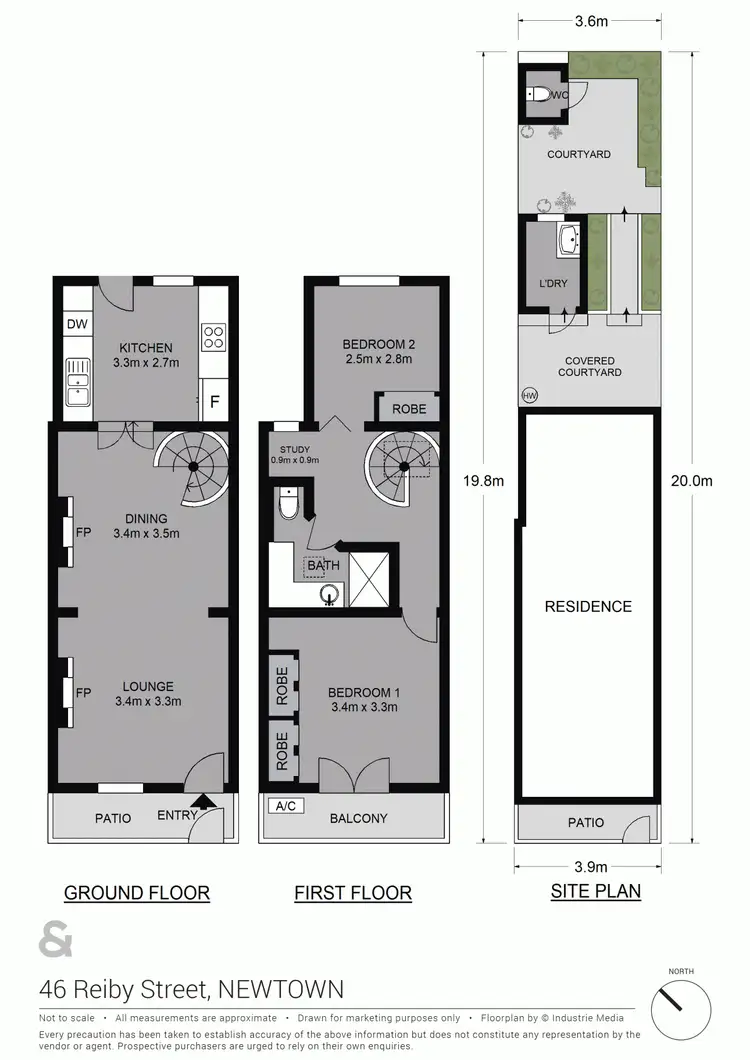 Floorplan of Homely house listing, 46 Reiby Street, Newtown NSW 2042