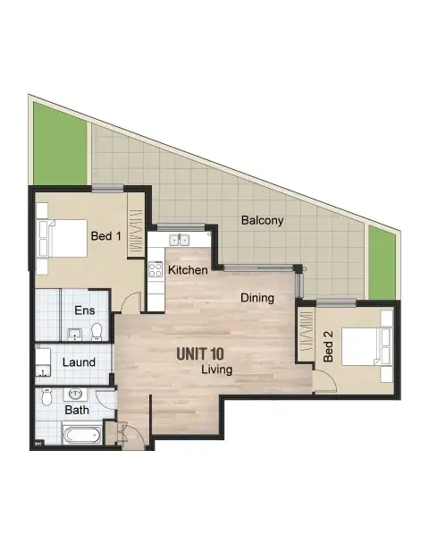 Floorplan of Homely townhouse listing, 10/89 Manning Street, Kiama NSW 2533