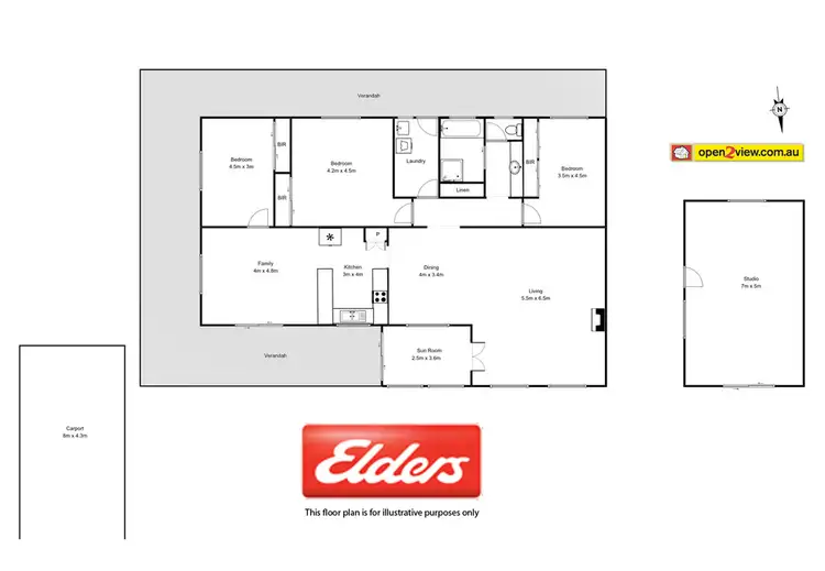 Floorplan of Homely house listing, 56 Yarragee Road, Moruya NSW 2537
